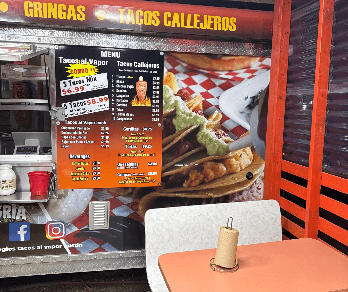 Regios Tacos a Vapor Austin