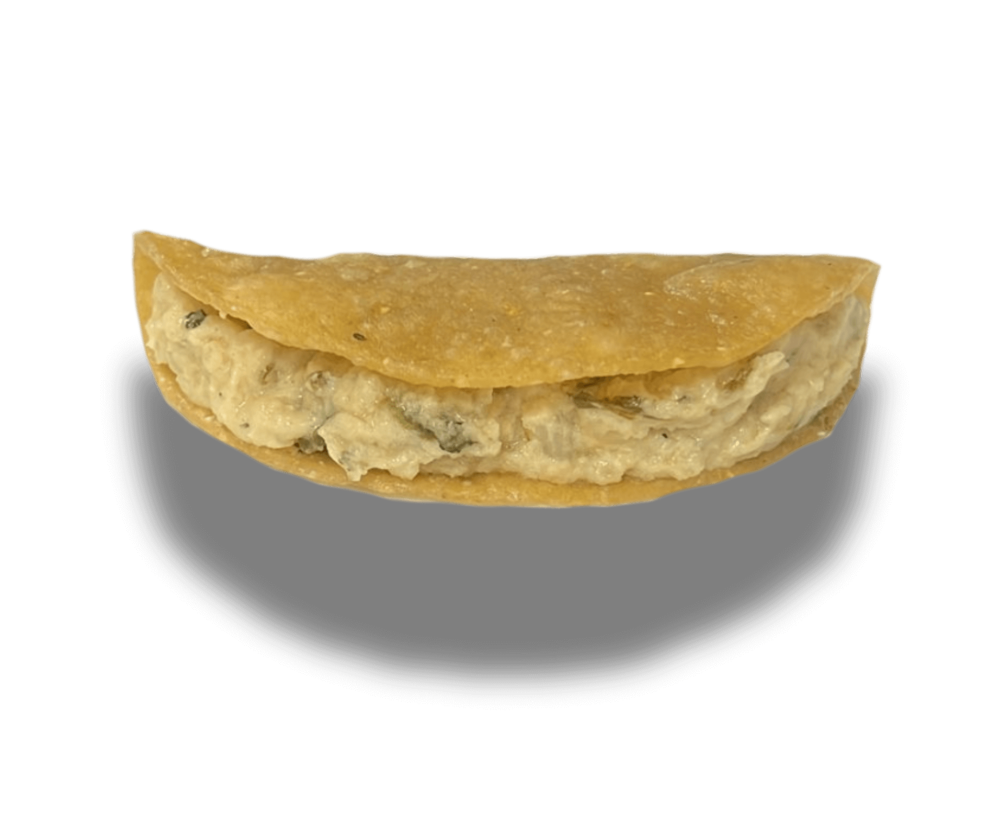 Taco a Vapor de Papa con crema y rajas